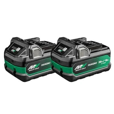 Imagen de HiKOKI Multi Volt Akku 2X BSL36A18X (18V 5.0 Ah / 36V 2.5 Akku, Li Ion, 4 Stufen LED Ladestandskontrolle)