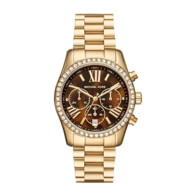Imagen de Michael Kors Lexington Cronógrafo goldcoloured, Mujer, Talla: One Size, Gold coloured
