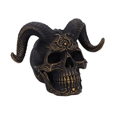 Imagen de Nemesis Now Adorno de Calavera Terror, diábolo Negro, 18 cm