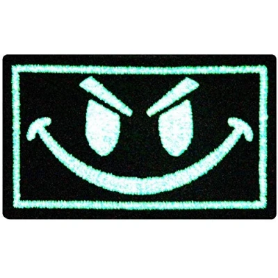 Imagen de Táctico Evil Sonrisas Cara sonriente Resplandor en el parche oscuro Bordado de Aplicación con Plancha