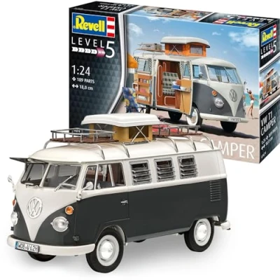 Imagen de Revell 07674 VW T1 Camper Kit de Modelo plástico sin Construir/sin Pintar Escala 1:24
