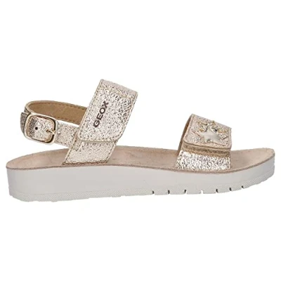 Imagen de Geox J Sandal Costarei Gi, Sandalias Niñas, Oro Gold, 36 EU