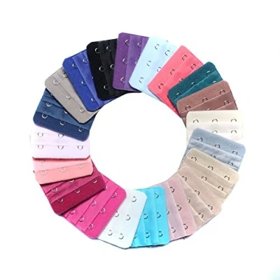 Imagen de Varios colores mujeres 3 gancho filas espaciado sujetador extensor correa (10PCS)