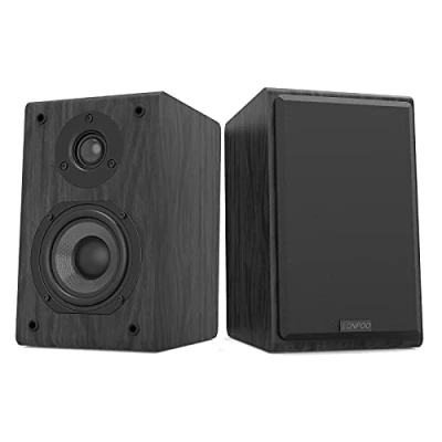 Imagen de LONPOO LP42 Altavoces HiFi de Estantería Pasivos 2 Vías (75Wx2 Potencia RMS, Subwoofer 4&quot;, Home Cinema)
