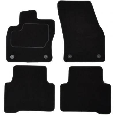 Imagen de MAMMOOTH A041 VW392 PRM 01 Juego de alfombrillas suelo textil delante y detrás 4 negro Adaptado VOLKSWAGEN: Touran II