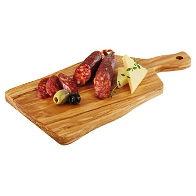 Imagen de APS 876 OLIVE Tabla de servir madera (25 x 16 1,5 cm, 8 cm mango)