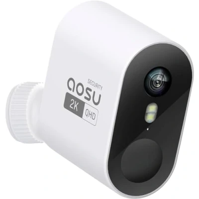 Imagen de AOSU 2K CÁMARA INALÁMBRICA WI FI PARA EXTERIORES, AÑADIR CÁMARAS ESPECÍFICAMENTE HOMEBASE (NO FUNCIONARÁ SIN HOMEBASE), WIFI INTERIORES, BATERÍA 240 DÍAS, DETECCIÓN DE MOVIMIENTO