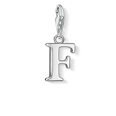 Imagen de Thomas Sabo Charm con Cierre para Mujer de Plata Ley 925/1000, Letra F