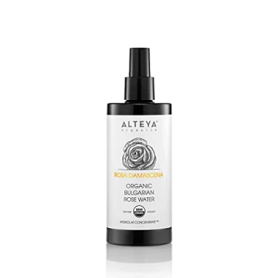 Imagen de Alteya Organics agua de Rosas 200 ml 100% Certificada Orgánica por el USDA, auténtica rosa Damascena pura y natural destilada al