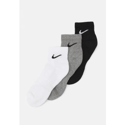 Imagen de Nike Performance Everyday CUSH 3 PACK Unisex Calcetines de deporte, Talla: 34 38, White/carbon heather/black