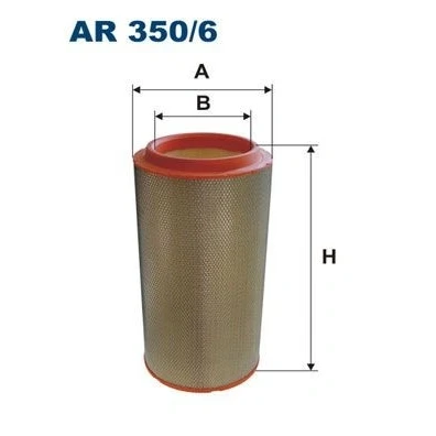 Imagen de FILTRON AR 350/6 Filtro de aire 594 298 Cartucho filtrante