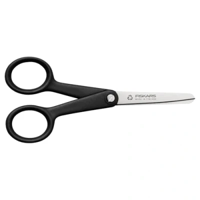 Imagen de Fiskars Tijeras para Manualidades ReNew, Longitud: 12,9 cm, Acero Inoxidable Reciclado/Plástico Reciclado, Functional Form, Negro, 1074542