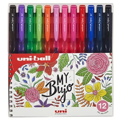 Imagen de Uni ball Estuche Rollers tinta gel Signo RT1 UMN 155N 12 colores