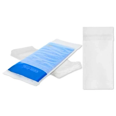 Imagen de com four® 25x Funda de Vellón Desechable para Compresa Multiuso Frío/Calor Cubierta Protectora Tela Bolsa Gel una Sujeción Segura