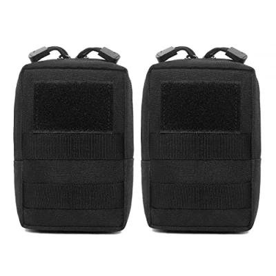Imagen de 2 bolsas Molle, tácticas de nailon 1000D para perro arnés táctico