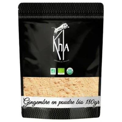 Imagen de KHLA Polvo de jengibre Orgánico y Comercio Justo Bolsa 180g