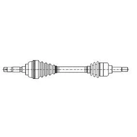 Imagen de METELLI 17 0217 Árbol de transmisión 594mm 84mm CITROËN: Berlingo / First I, Xsara Hatchback, Picasso