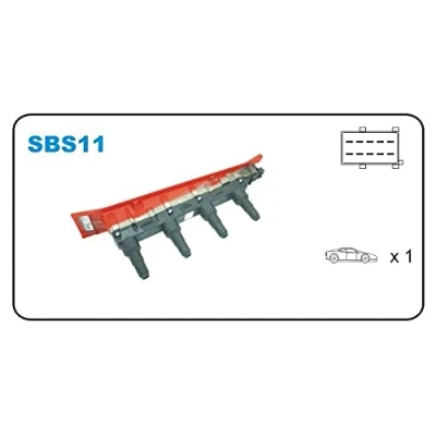 Imagen de JANMOR SBS11 Bobina de encendido SAAB: 9 3 Hatchback, Berlina, Familiar