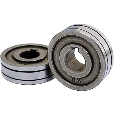 Imagen de 2 rodillos de transmisión alambre 30 x 10 mm, SSJ 29A SSJ29 alimentador MIG MAG equipo guía soldadores (0,6/0,8 mm)