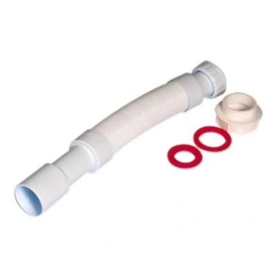 Imagen de Ibide Sifón Lavabo Flexible Kit, Manguera De Drenaje Flexible, Desague Desagüe Antiolor Fregadero Fregadero, Sifon Extensible, Apto Para Baño Y Cocina, Incluye Reducciones 1 1/4 1/2