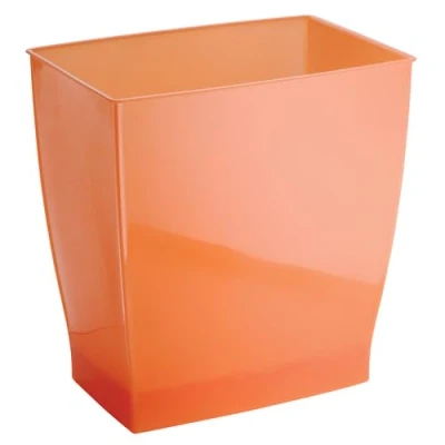 Imagen de InterDesign SPA Cubo de Basura Rectangular para baño, Oficina en casa, Dormitorio, Universidad, Tango, 2.5 Gallon