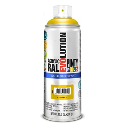Imagen de PINTY PLUS Pintura en spray EVOLUTION WATER BASED 520cc P153 Gold