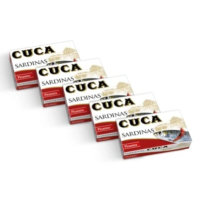 Imagen de Cuca Sardinas en conservas picantes. Pack de 5 latas 120gr