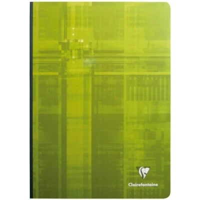 Imagen de Clairefontaine 69142C Cuaderno de tapa blanda con fondo lona, 192 páginas, 21 x 29,7 cm, azulejos pequeños 90 g, cartón laminada, color aleatorio