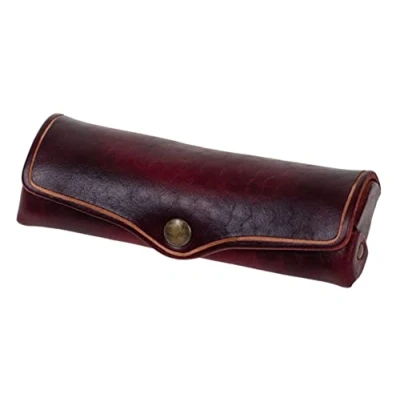 Imagen de MIKA Funda para Gafas Unisex, Rectangular, Equipaje de Mano (1 Unidad), marrón, 15 x 6 3 cm, Clásico