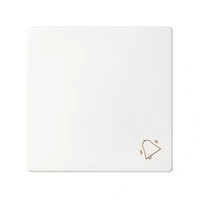 Imagen de SIMON Tecla para Pulsador de Timbre o Campana, Serie 82 Concept, Compatible con Series Mecanismos 75, 31, y 88, Fácil Instalar, Efecto Mate Antihuellas, Color Blanco