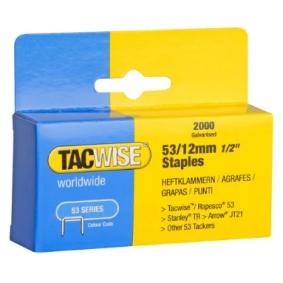 Imagen de Tacwise 0337 Caja 2000 grapas galvanizadas 53/12mm