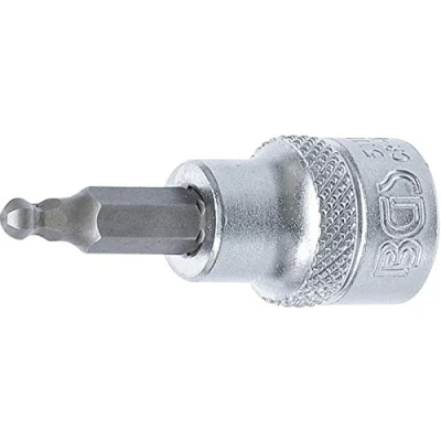 Imagen de BGS 5111 Punta de vaso entrada 10 mm (3/8&quot;) hexágono interior con cabeza bola 4