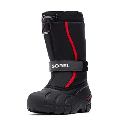 Imagen de Sorel Flurry Boot, Botas de Nieve, Unisex niños, Black/Bright Red 2023, 36 EU