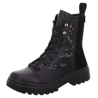 Imagen de Superfit ABBY Botines con cordones para niños, Talla: 27, Schwarz Zapatos