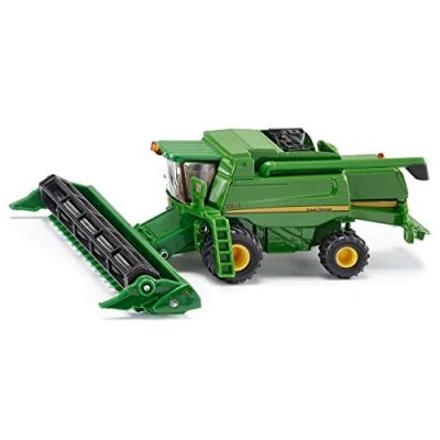 Imagen de siku 1876, Cosechadora combinada T670i John Deere, 1:87, Metal/Plástico, Verde, Unidad de corte móvil y desmontable