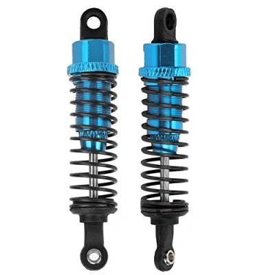 Imagen de Dilwe RC Amortiguador de Choque, 1 Par 70mm Metal para 1:16 Modelo Accesorios Repuestos Coche (Azul)