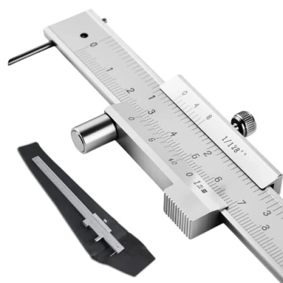 Imagen de TOATELU Calibre de precisión acero inoxidable 0,1 mm Anreiss Medidor Industrietauglicher Paralelanreisser con tornillo bloqueo IP54 Clase protección Incluye certificación CE