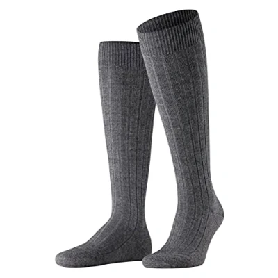 Imagen de FALKE Teppich Im Schuh M Kh lana lisos 1 par, Calcetines largos Hombre, Gris Dark Grey 3070, 45 46