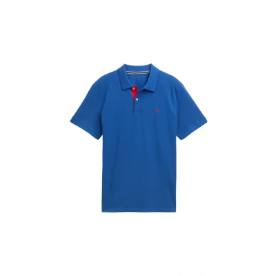 Imagen de TOM TAILOR Hombre Polo Basic Piqué 1027713, 11132 Advanced Blue, S
