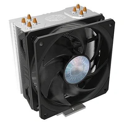Imagen de Cooler Master Hyper 212 EVO V2 Disipador CPU Soporte LGA1700 Heatsink Asimétrico Compensado, 4 Tubos de Calor Contacto Directo, Diseño Aleta X Vent, Ventilador SickleFlow 120mm, Aluminio