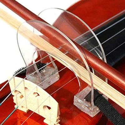 Imagen de Colimador de violín, corrector arco violín portátil ajustable, herramienta accesorios para principiantes entrenamiento (Para 1/8 1/4)