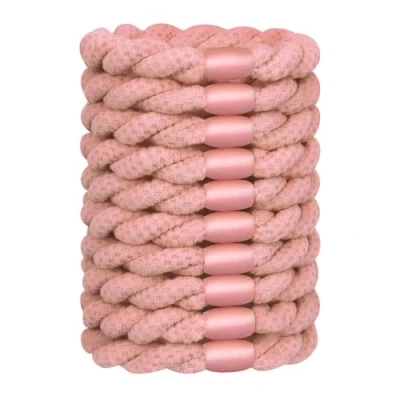 Imagen de JessLab Cintas para el Cabello Mujeres, Lazos de Pelo Elásticos Duraderos, Accesorios Suaves y Sin Daño Todo Tipo Cabello, Rosa Claro