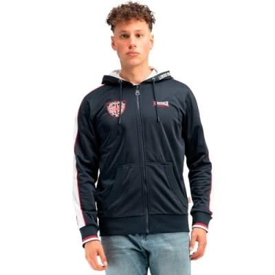 Imagen de Lonsdale Strathmore Chaqueta de Entrenamiento, Azul Marino/Blanco/Rojo, XXL para Hombre
