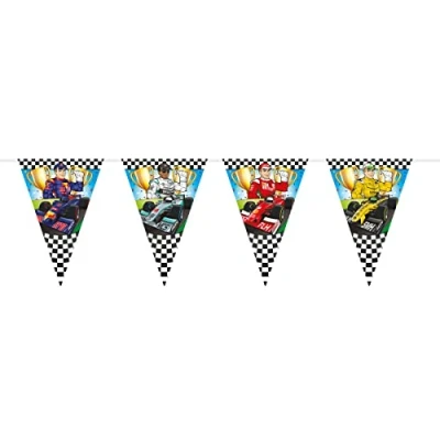 Imagen de Folat B.V Fórmula 1 Bunting Garland XL 6 m, Multicolor (65097)