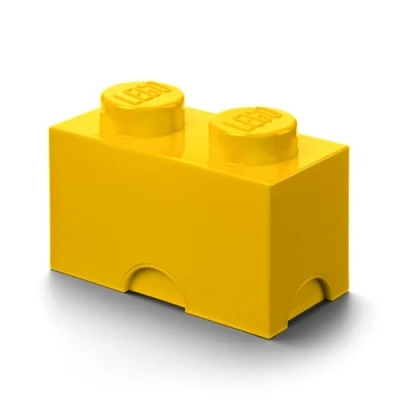 Imagen de lego 40021732 Caja en forma de bloque 2, color amarillo [importado Alemania]