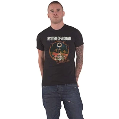 Imagen de System Of A Down Camiseta BYOB Classic Band Logo Nuevo Oficial Unisex Negro, Negro , XL