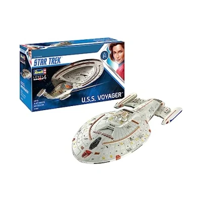 Imagen de Revell U.S.S. Voyager, Escala 1:670 Star Trek Kit de Modelos plástico, Multicolor, 1/670 04992/4992