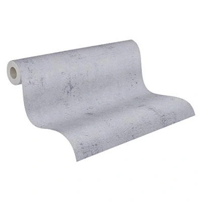 Imagen de Papel pintado Hormigon Ava New York Metropolitan Stories 2 A.S. Création tejido no 10.05 m x 0.53 Gris Fabricado en Alemania 379036 37903 6