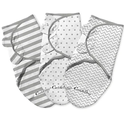 Imagen de CuddleBug Manta Ajustable para bebé (3 Unidades, tamaño pequeño/Mediano, 0 3 Meses)