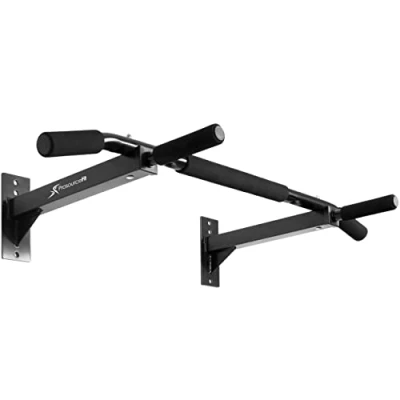 Imagen de ProsourceFit Wall Mounted Pull Up/Chin Up Bar, Heavy Duty 300 lb. Capacity, Black